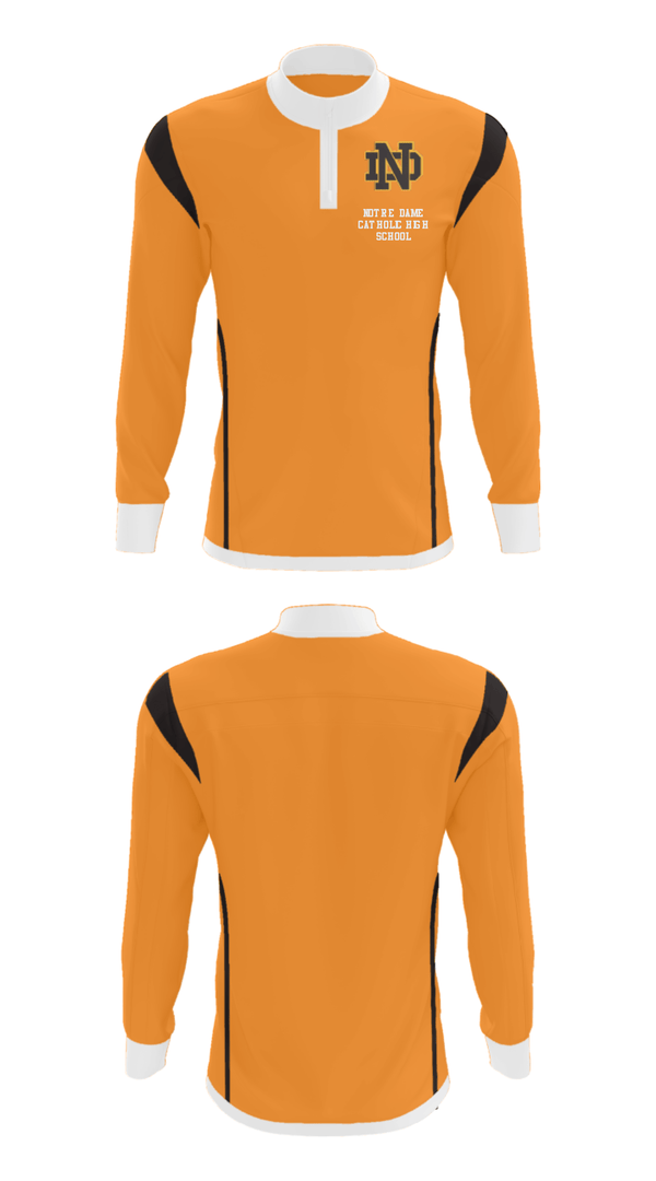 Quarter Zip Jacket, Notre Dame Catholic High School, Spirit Store, Teamtime, Team time, sublimation, custom sports apparel, team uniforms, spirit wear, spiritwear, sports uniforms, custom shirts, team store, custom team store, fundraiser sports, apparel fundraiser