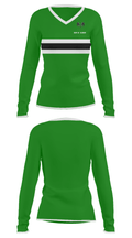 Kemper Academy 32761594 Women's Long Sleeve V-neck Shirt - 31