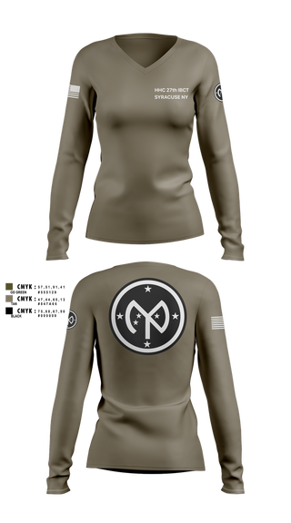 Womens Long Sleeve Vneck Shirt, 27 IBCT, , Teamtime, Team time, sublimation, custom sports apparel, team uniforms, spirit wear, spiritwear, sports uniforms, custom shirts, team store, custom team store, fundraiser sports, apparel fundraiser
