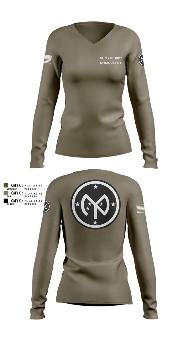 Womens Long Sleeve Vneck Shirt, 27 IBCT, , Teamtime, Team time, sublimation, custom sports apparel, team uniforms, spirit wear, spiritwear, sports uniforms, custom shirts, team store, custom team store, fundraiser sports, apparel fundraiser