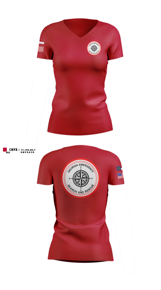 Womens Short Sleeve Vneck Shirt, GESAR, EMS/EMT, Teamtime, Team time, sublimation, custom sports apparel, team uniforms, spirit wear, spiritwear, sports uniforms, custom shirts, team store, custom team store, fundraiser sports, apparel fundraiser