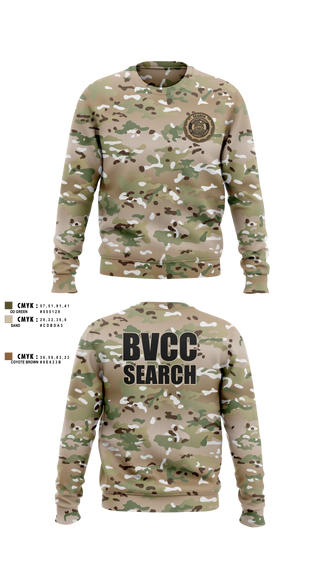 Crew Neck Sweatshirt, BVCC Search Team, Police, Teamtime, Team time, sublimation, custom sports apparel, team uniforms, spirit wear, spiritwear, sports uniforms, custom shirts, team store, custom team store, fundraiser sports, apparel fundraiser