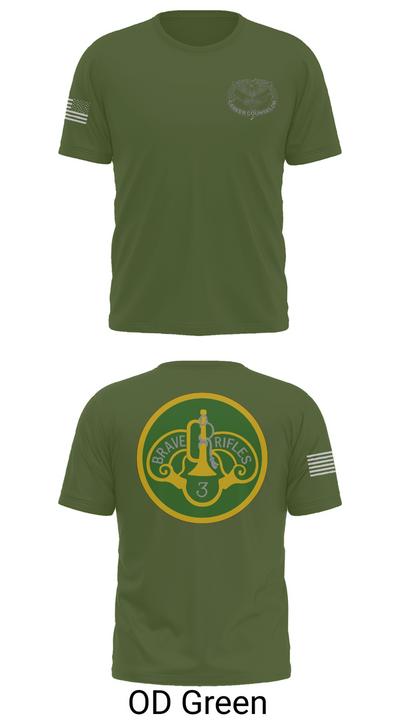 3d Cavalry Regiment 44657863 Short Sleeve Performance Shirt - 56