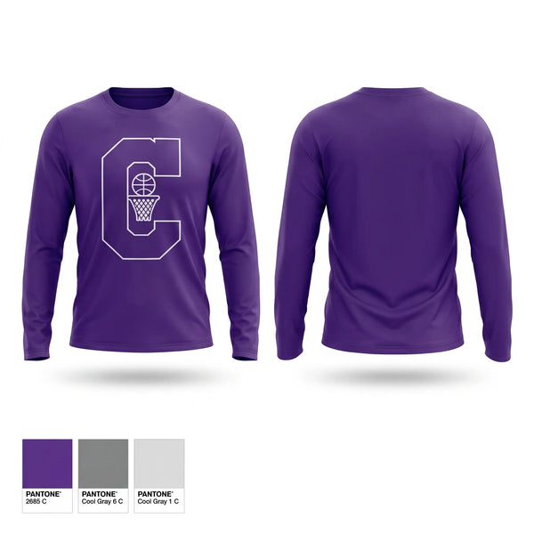 Long Sleeve Performance Shirt, Collinsville Middle School Basketball, Women's Basketball, Teamtime, Team time, sublimation, custom sports apparel, team uniforms, spirit wear, spiritwear, sports uniforms, custom shirts, team store, custom team store, fundraiser sports, apparel fundraiser
