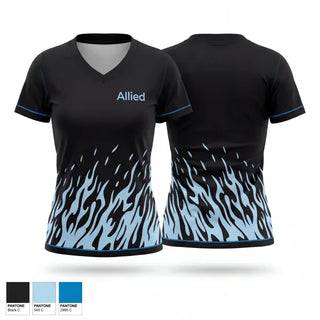 Womens Short Sleeve Vneck Shirt, Allied, , Teamtime, Team time, sublimation, custom sports apparel, team uniforms, spirit wear, spiritwear, sports uniforms, custom shirts, team store, custom team store, fundraiser sports, apparel fundraiser