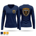 Center Control Division Women's Long Sleeve V-neck Shirt - 1