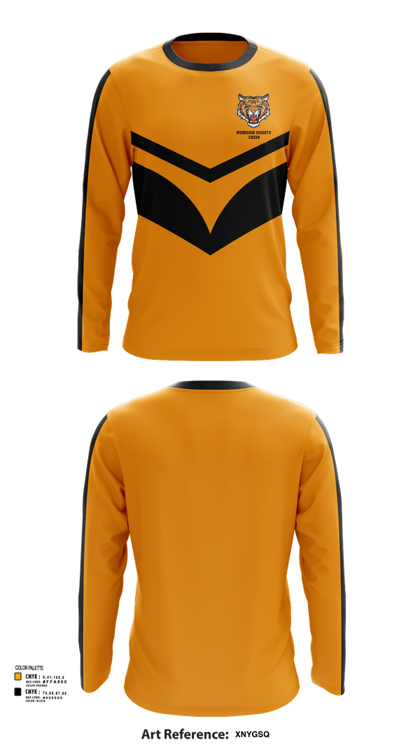Long Sleeve Performance Shirt, Muskegon Heights Cheer, Cheer, Teamtime, Team time, sublimation, custom sports apparel, team uniforms, spirit wear, spiritwear, sports uniforms, custom shirts, team store, custom team store, fundraiser sports, apparel fundraiser