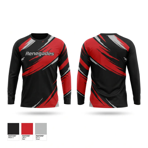 Long Sleeve Performance Shirt, Renegades, Softball, Teamtime, Team time, sublimation, custom sports apparel, team uniforms, spirit wear, spiritwear, sports uniforms, custom shirts, team store, custom team store, fundraiser sports, apparel fundraiser