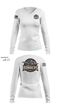Bombers Women's Long Sleeve V-neck Shirt - 22