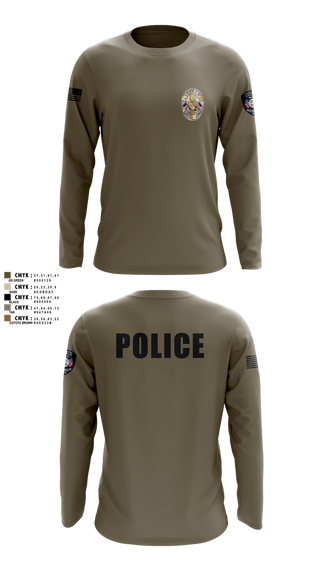 Long Sleeve Performance Shirt, Miami Police Department, , Teamtime, Team time, sublimation, custom sports apparel, team uniforms, spirit wear, spiritwear, sports uniforms, custom shirts, team store, custom team store, fundraiser sports, apparel fundraiser