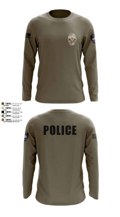 Miami Police Department 44557573 Long Sleeve Performance Shirt 6