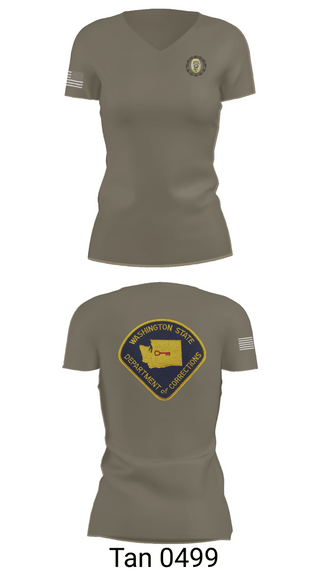 Womens Short Sleeve Vneck Shirt, Monroe Correctional Complex, Police, Teamtime, Team time, sublimation, custom sports apparel, team uniforms, spirit wear, spiritwear, sports uniforms, custom shirts, team store, custom team store, fundraiser sports, apparel fundraiser