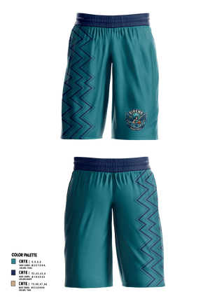 Womens Basketball Shorts, Siren's Academy, Women's Basketball, Teamtime, Team time, sublimation, custom sports apparel, team uniforms, spirit wear, spiritwear, sports uniforms, custom shirts, team store, custom team store, fundraiser sports, apparel fundraiser