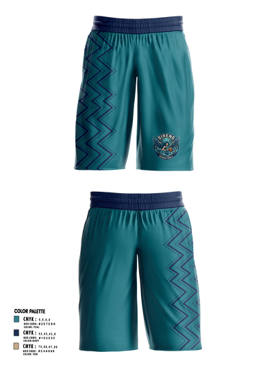 Siren's Academy Womens Basketball Shorts - 6