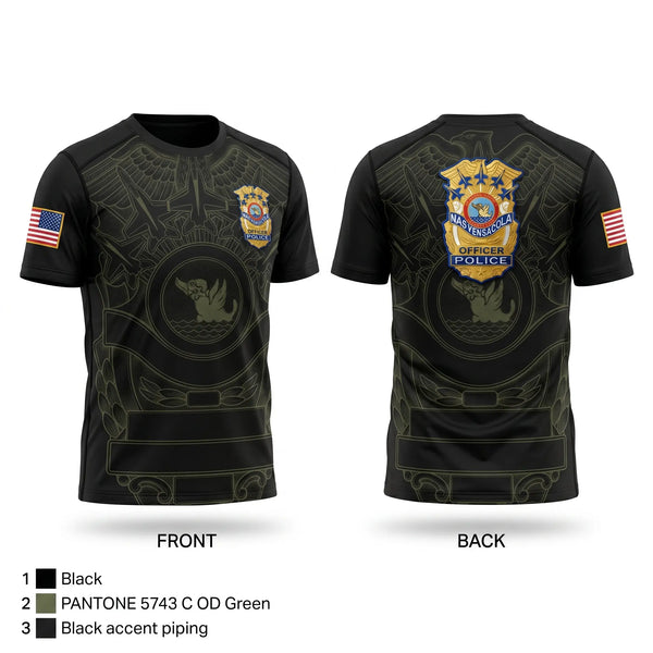 Short Sleeve Performance Shirt, NAS Pensacola Police / Security Forces, Navy, Teamtime, Team time, sublimation, custom sports apparel, team uniforms, spirit wear, spiritwear, sports uniforms, custom shirts, team store, custom team store, fundraiser sports, apparel fundraiser