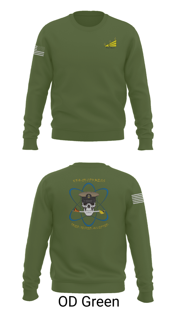 Crew Neck Sweatshirt, VFA-151, , Teamtime, Team time, sublimation, custom sports apparel, team uniforms, spirit wear, spiritwear, sports uniforms, custom shirts, team store, custom team store, fundraiser sports, apparel fundraiser