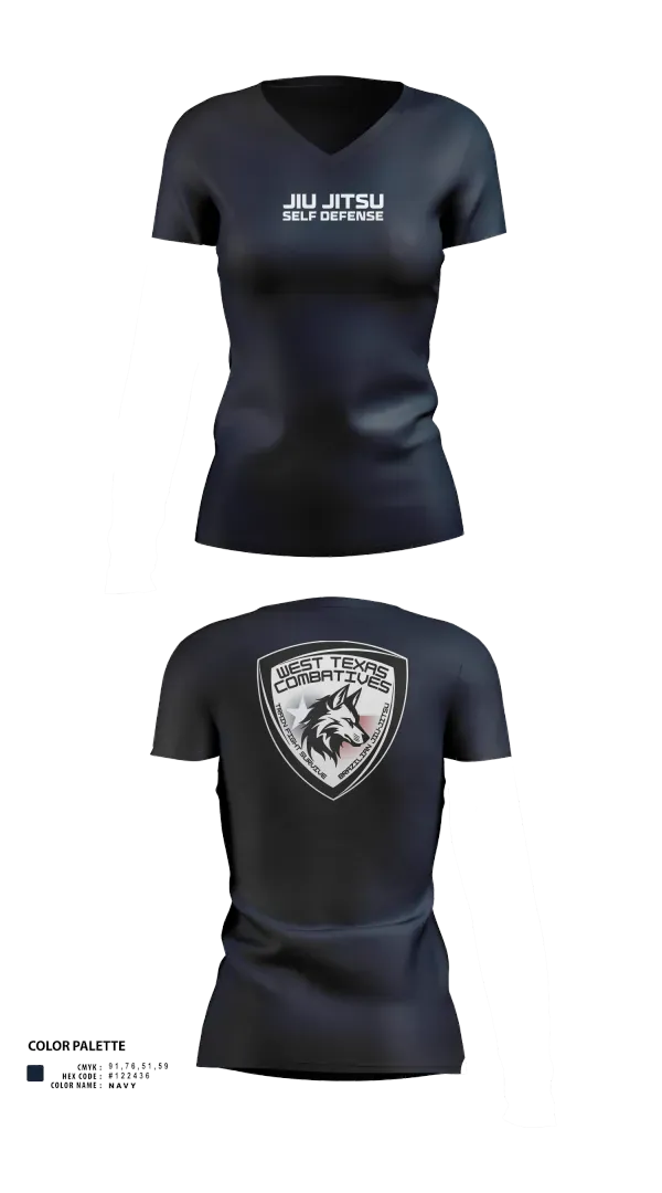 Womens Short Sleeve Vneck Shirt, West Texas Combatives, , Teamtime, Team time, sublimation, custom sports apparel, team uniforms, spirit wear, spiritwear, sports uniforms, custom shirts, team store, custom team store, fundraiser sports, apparel fundraiser