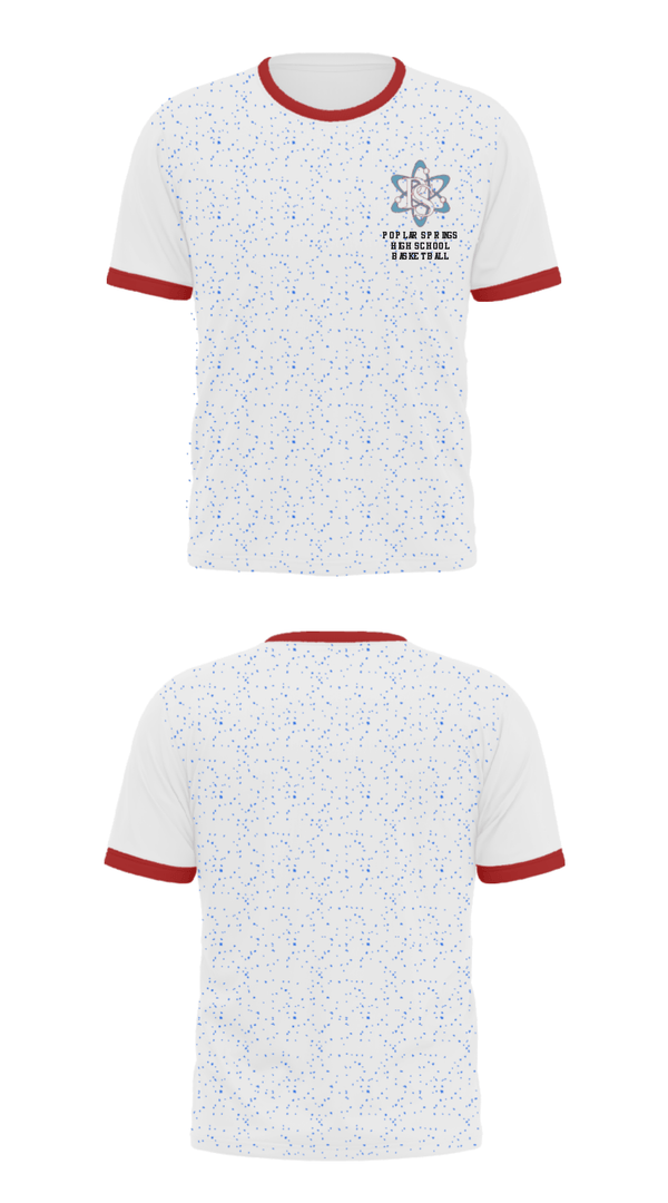 Short Sleeve Performance Shirt, Poplar Springs High School Basketball, Women's Basketball, Teamtime, Team time, sublimation, custom sports apparel, team uniforms, spirit wear, spiritwear, sports uniforms, custom shirts, team store, custom team store, fundraiser sports, apparel fundraiser