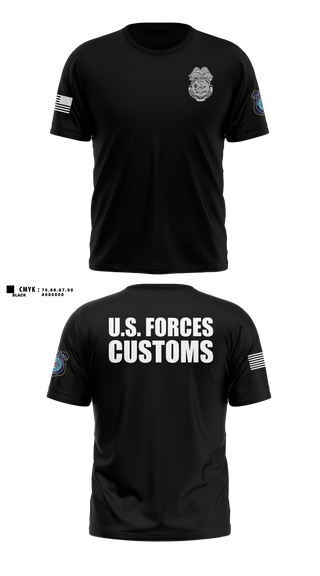 Short Sleeve Performance Shirt, U.S. Forces Customs Agency, Army, Teamtime, Team time, sublimation, custom sports apparel, team uniforms, spirit wear, spiritwear, sports uniforms, custom shirts, team store, custom team store, fundraiser sports, apparel fundraiser
