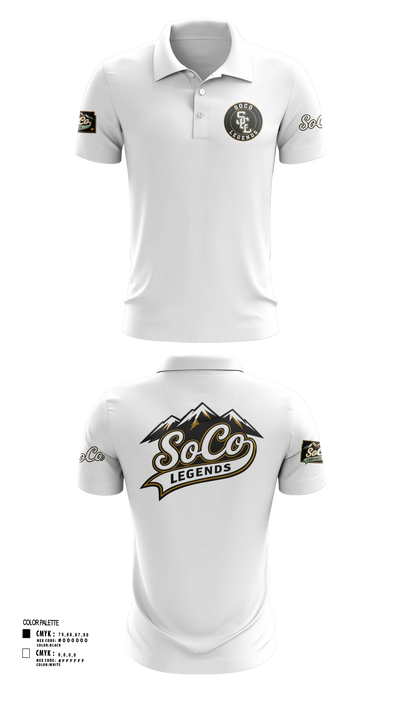 SoCo Legands Short Sleeve Performance Polo - 4