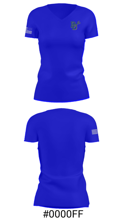 Dibble Middle School 30572293 Women's Short Sleeve V-neck Shirt - 21