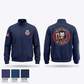 Windbreaker, Bulloch county fire department, Fire Department, Teamtime, Team time, sublimation, custom sports apparel, team uniforms, spirit wear, spiritwear, sports uniforms, custom shirts, team store, custom team store, fundraiser sports, apparel fundraiser