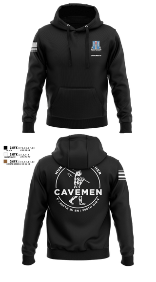 Hoodie, C / 205th MI BN / 500th MIB-T, , Teamtime, Team time, sublimation, custom sports apparel, team uniforms, spirit wear, spiritwear, sports uniforms, custom shirts, team store, custom team store, fundraiser sports, apparel fundraiser