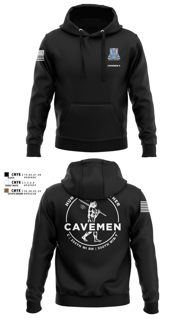 Hoodie, C / 205th MI BN / 500th MIB-T, , Teamtime, Team time, sublimation, custom sports apparel, team uniforms, spirit wear, spiritwear, sports uniforms, custom shirts, team store, custom team store, fundraiser sports, apparel fundraiser