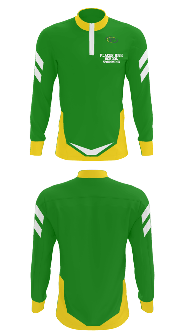 Quarter Zip Jacket, Placer High School Swimming, Swimming, Teamtime, Team time, sublimation, custom sports apparel, team uniforms, spirit wear, spiritwear, sports uniforms, custom shirts, team store, custom team store, fundraiser sports, apparel fundraiser