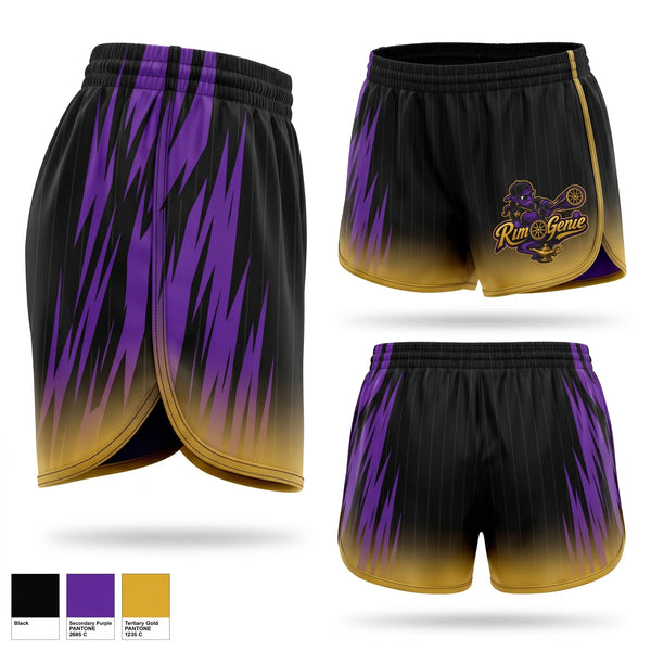 Womens Shorts, Rim Genie, Softball, Teamtime, Team time, sublimation, custom sports apparel, team uniforms, spirit wear, spiritwear, sports uniforms, custom shirts, team store, custom team store, fundraiser sports, apparel fundraiser