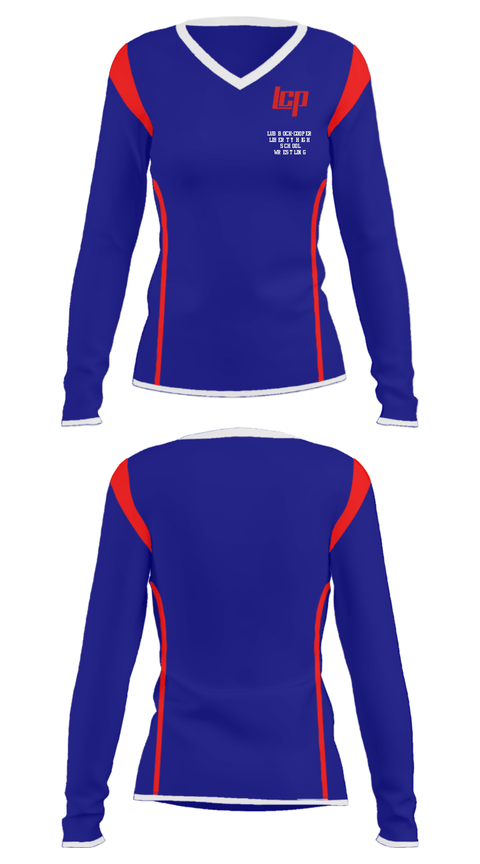 Women's Long Sleeve Vneck Shirt, Lubbock-Cooper Liberty High School Wrestling, Wrestling, Teamtime, Team time, sublimation, custom sports apparel, team uniforms, spirit wear, spiritwear, sports uniforms, custom shirts, team store, custom team store, fundraiser sports, apparel fundraiser