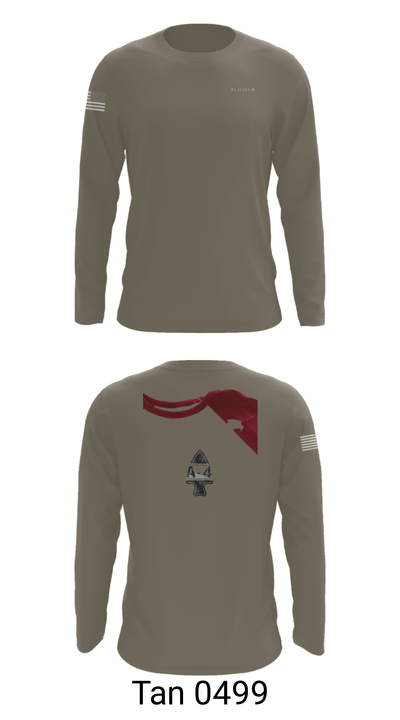 Alpha, 4, Apaches 64574803 Long Sleeve Performance Shirt - 35
