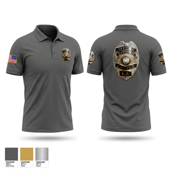 Short Sleeve Performance Polo, Jeanerette Police Department, Police, Teamtime, Team time, sublimation, custom sports apparel, team uniforms, spirit wear, spiritwear, sports uniforms, custom shirts, team store, custom team store, fundraiser sports, apparel fundraiser