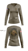 CTANG Therapy Dog Program Women's Long Sleeve V-neck Shirt - 5