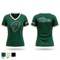 Jacksonville Athletic Academy College Moccasins 43447806 Women's Short Sleeve V-neck Shirt - 1