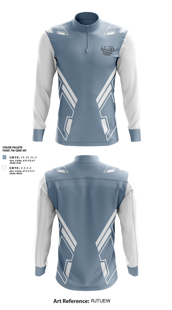 Quarter Zip Jacket, Wakefield Bombers Volleyball, Women's Volleyball, Teamtime, Team time, sublimation, custom sports apparel, team uniforms, spirit wear, spiritwear, sports uniforms, custom shirts, team store, custom team store, fundraiser sports, apparel fundraiser