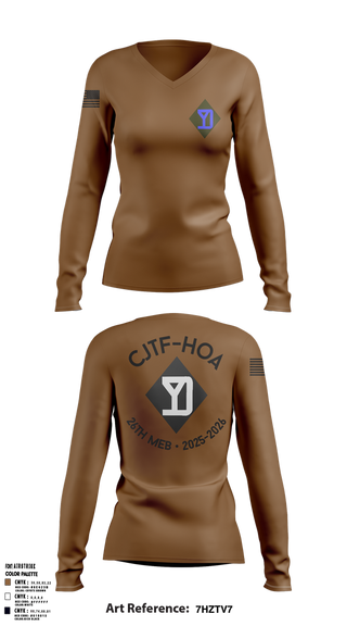 Womens Long Sleeve Vneck Shirt, 26th MEB, , Teamtime, Team time, sublimation, custom sports apparel, team uniforms, spirit wear, spiritwear, sports uniforms, custom shirts, team store, custom team store, fundraiser sports, apparel fundraiser