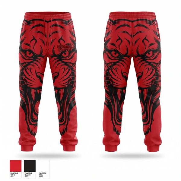 Sweatpants, Grandfield Bearcats, Men's Basketball, Teamtime, Team time, sublimation, custom sports apparel, team uniforms, spirit wear, spiritwear, sports uniforms, custom shirts, team store, custom team store, fundraiser sports, apparel fundraiser