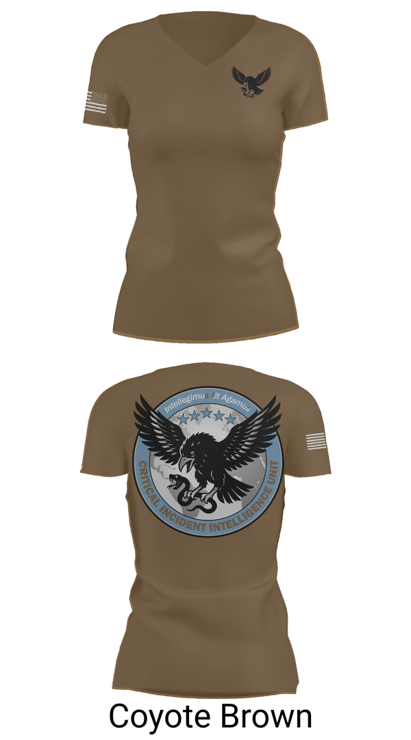 Womens Short Sleeve Vneck Shirt, Critical Incident Intelligence Unit, , Teamtime, Team time, sublimation, custom sports apparel, team uniforms, spirit wear, spiritwear, sports uniforms, custom shirts, team store, custom team store, fundraiser sports, apparel fundraiser