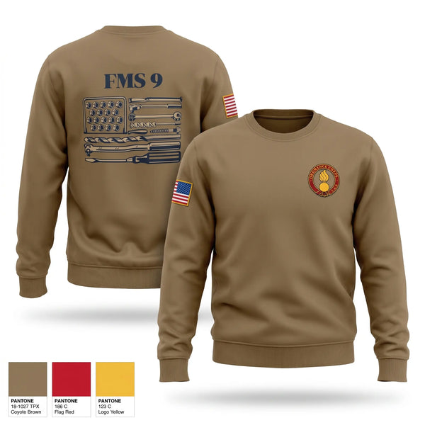 Crew Neck Sweatshirt, FMS #9, Army, Teamtime, Team time, sublimation, custom sports apparel, team uniforms, spirit wear, spiritwear, sports uniforms, custom shirts, team store, custom team store, fundraiser sports, apparel fundraiser