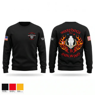 Crew Neck Sweatshirt, Warthogs MC, Police, Teamtime, Team time, sublimation, custom sports apparel, team uniforms, spirit wear, spiritwear, sports uniforms, custom shirts, team store, custom team store, fundraiser sports, apparel fundraiser
