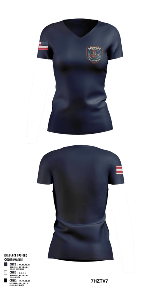 Womens Short Sleeve Vneck Shirt, Benwood Fire, Fire Department, Teamtime, Team time, sublimation, custom sports apparel, team uniforms, spirit wear, spiritwear, sports uniforms, custom shirts, team store, custom team store, fundraiser sports, apparel fundraiser