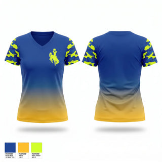 Womens Short Sleeve Vneck Shirt, Shoshoni High School, Spirit Store, Teamtime, Team time, sublimation, custom sports apparel, team uniforms, spirit wear, spiritwear, sports uniforms, custom shirts, team store, custom team store, fundraiser sports, apparel fundraiser