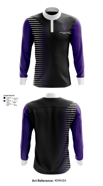 Niles North Athletics Vikings Basketball 34779783 Quarter Zip Jacket - 2