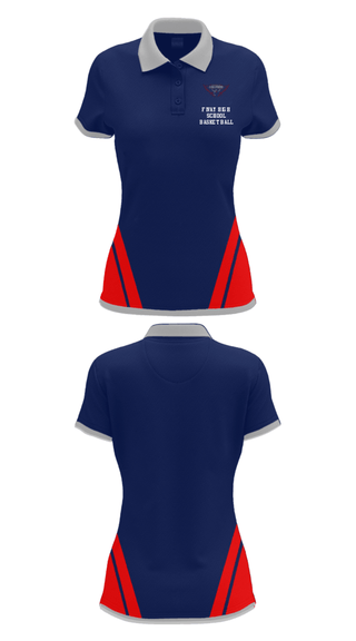Women's Short Sleeve Performance Polo, Fivay High School Basketball, Men's Basketball, Teamtime, Team time, sublimation, custom sports apparel, team uniforms, spirit wear, spiritwear, sports uniforms, custom shirts, team store, custom team store, fundraiser sports, apparel fundraiser