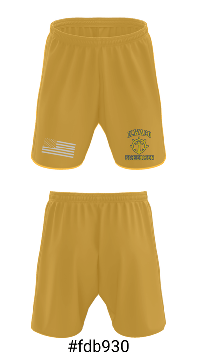 Ilwaco High School Wrestling 7421993 Athletic Shorts With Pockets - 15