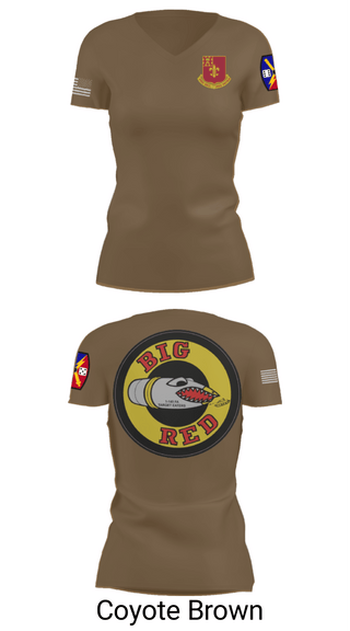 Women's Short Sleeve Vneck Shirt, 1-145 FA, National Guard, Teamtime, Team time, sublimation, custom sports apparel, team uniforms, spirit wear, spiritwear, sports uniforms, custom shirts, team store, custom team store, fundraiser sports, apparel fundraiser