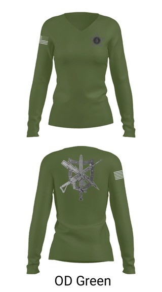 Women's Long Sleeve Vneck Shirt, , Police, Teamtime, Team time, sublimation, custom sports apparel, team uniforms, spirit wear, spiritwear, sports uniforms, custom shirts, team store, custom team store, fundraiser sports, apparel fundraiser