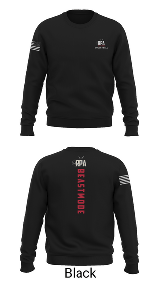 Crew Neck Sweatshirt, RISE, Women's Volleyball, Teamtime, Team time, sublimation, custom sports apparel, team uniforms, spirit wear, spiritwear, sports uniforms, custom shirts, team store, custom team store, fundraiser sports, apparel fundraiser