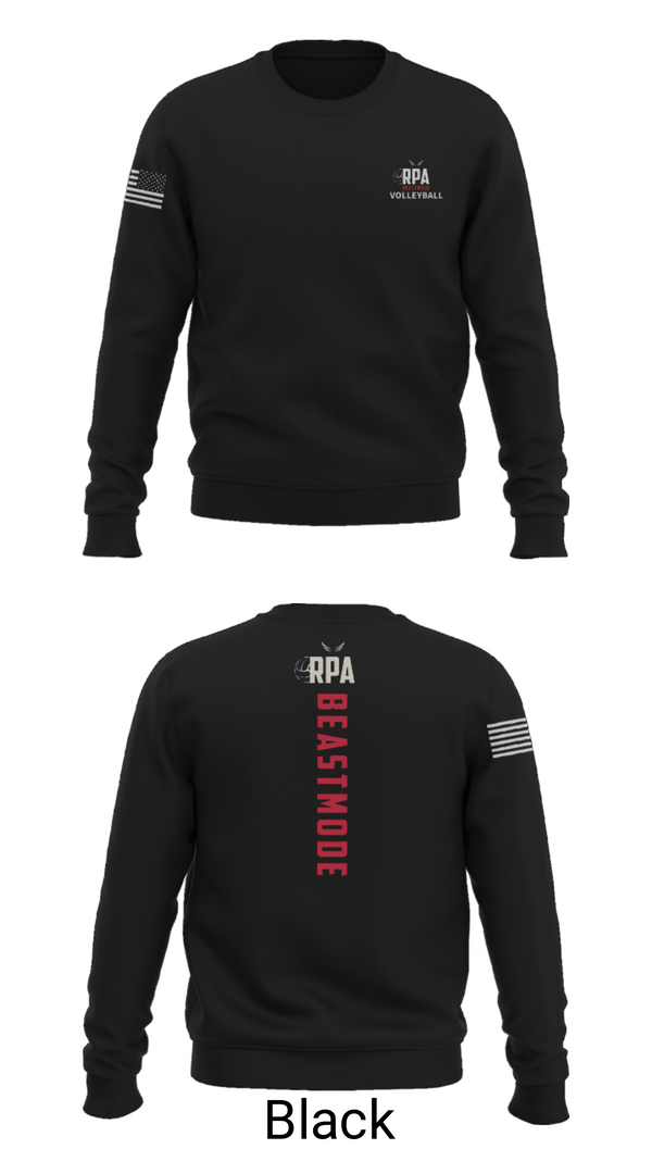Crew Neck Sweatshirt, RISE, Women's Volleyball, Teamtime, Team time, sublimation, custom sports apparel, team uniforms, spirit wear, spiritwear, sports uniforms, custom shirts, team store, custom team store, fundraiser sports, apparel fundraiser